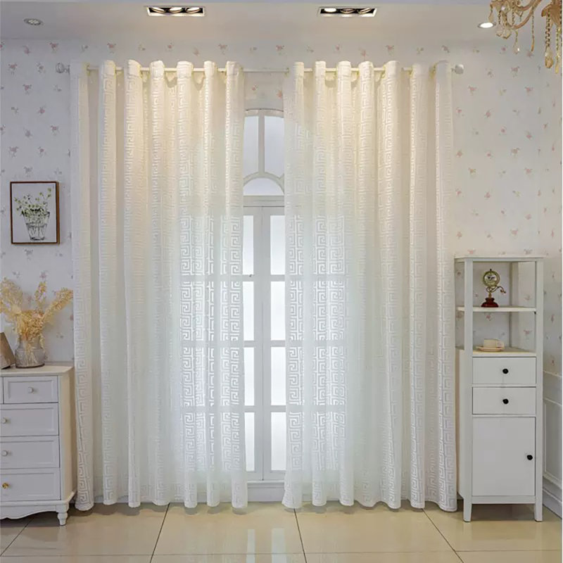 Panneau de rideau semi-diaphane avec œillets Aurelia, Or champagne, 1, L 52 po x L 96 po