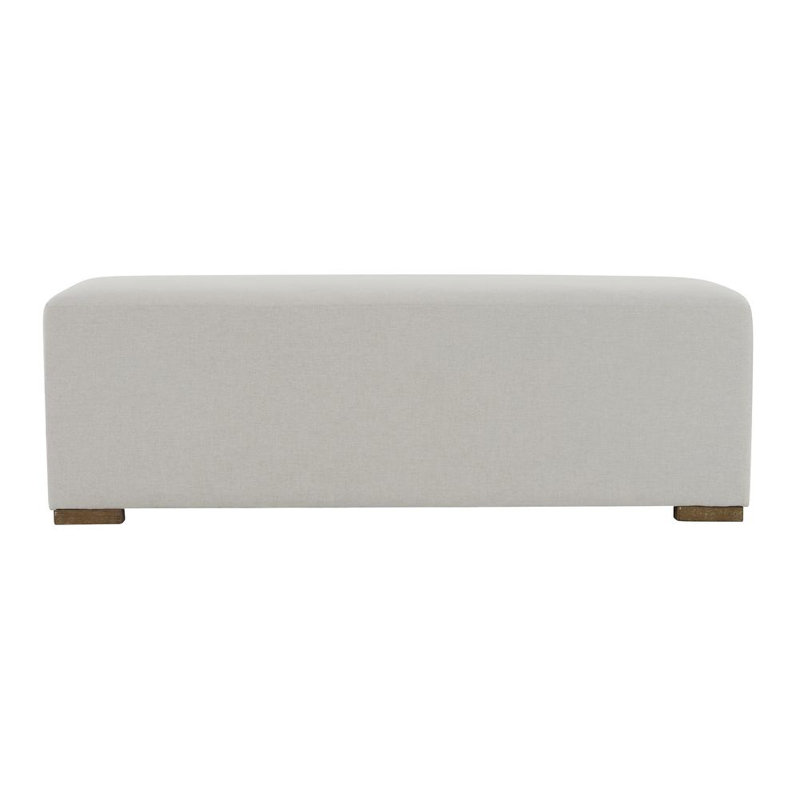 Repose-pieds rectangulaire en bois massif