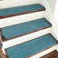 Tapis d'escalier bleu sarcelle Diannie