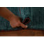 Tapis vert en laine noué à la main de conception unique 6 pi 6 po x 9 pi 7 po New Age