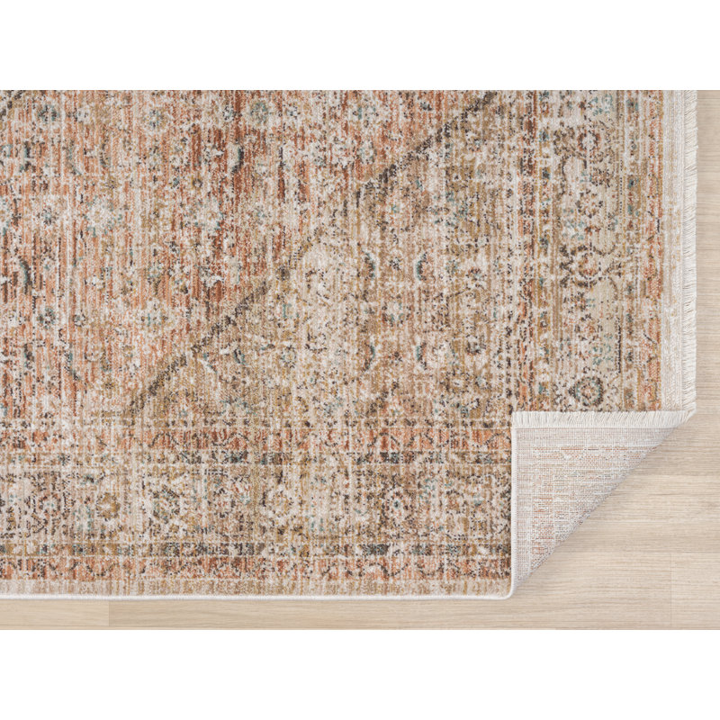 Tapis d'intérieur en polyester tissé à la machine Tomoya, 2 pi 2 po x 7 pi 7 po