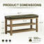 Hahnville Faux Leather Upholstered Storage Shoe Bench-2104165786-2104165785