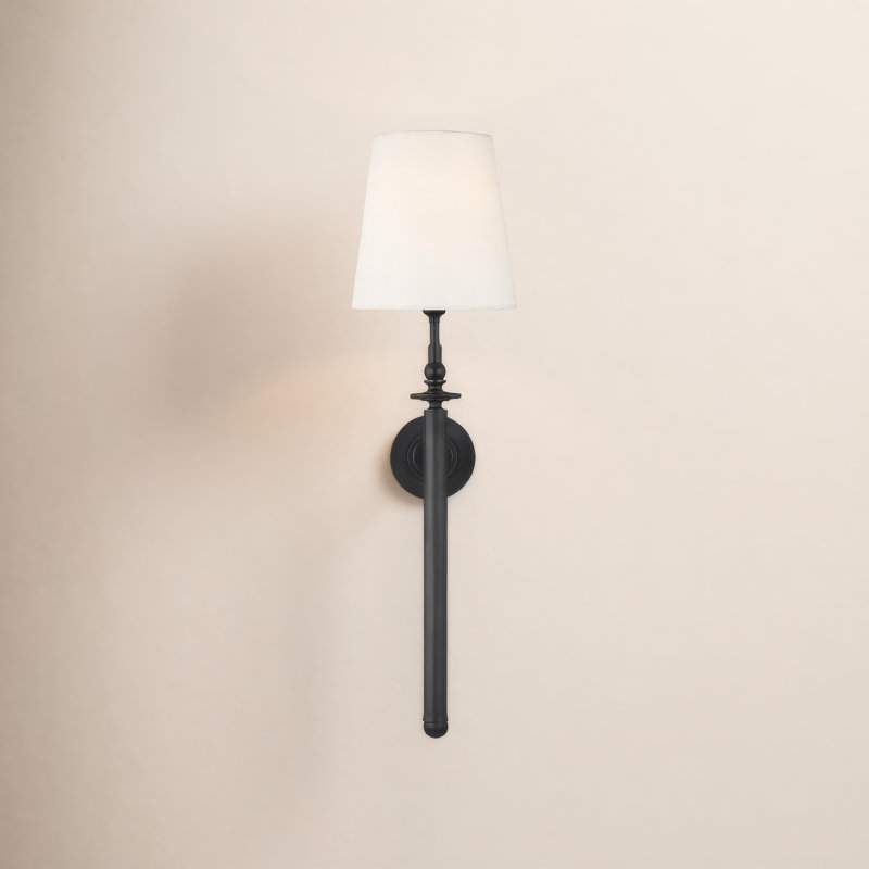 London 1 - Light Dimmable Wallchiere by Thomas O'Brien, Aged Iron, 28.25" H x 8" W x 9.625" D