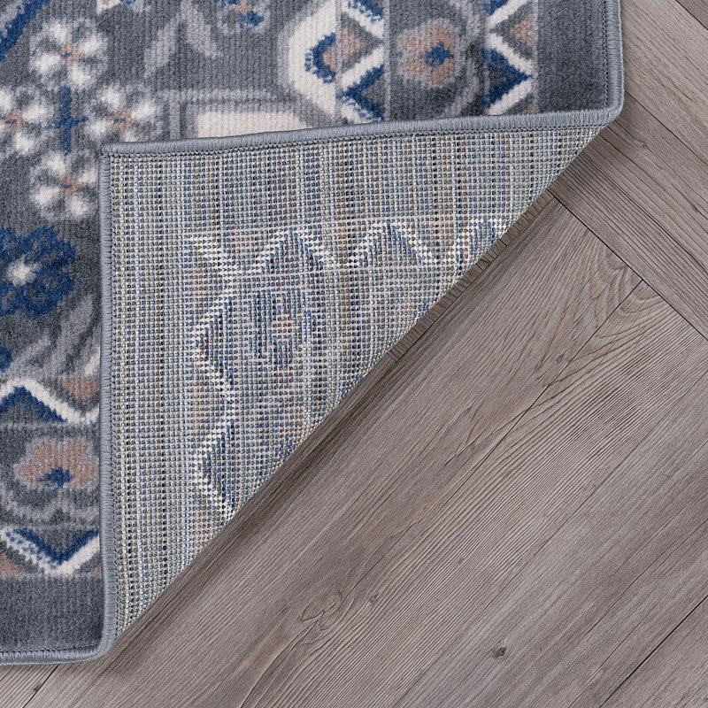 Elisabeth-Anne Oriental Gray Indoor Area Rug for Living Room, Dining Room, Bedroom, Runner 2'3" x 7'3"