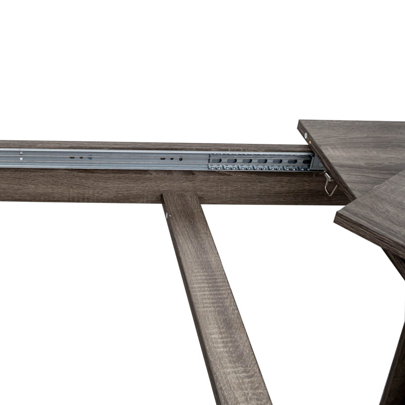 Large Extendable Kitchen Table Dining Table, Dark Oak