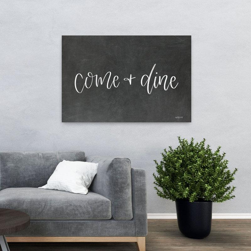 «Come Dine», art contemporain abstrait, H 32 po x l 48 po