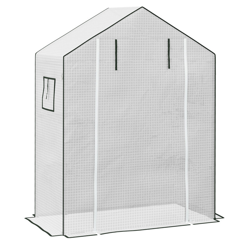 Brinna Shade Cloth and Cover, White, 190cm H x 140cm W x 73cm D
