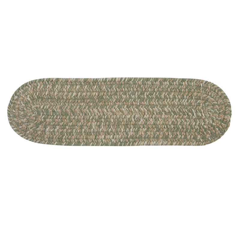 Tapis d'escalier Madrid - vert palmier, Ensemble de 13
