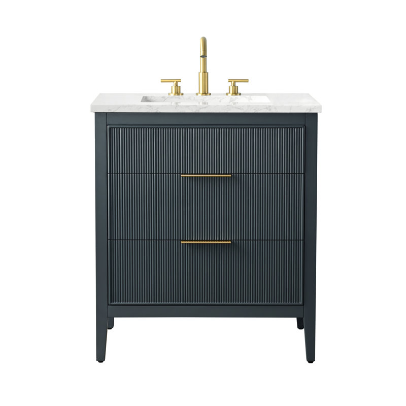 Emma 30" W Single Vanity, Vintage Blue