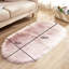 Oval Solid Colour Faux Sheepskin Area Rug-51391343