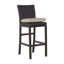 Rustic 30.5" Patio Bar Stool with Cushion-70191659-20521193-70086974