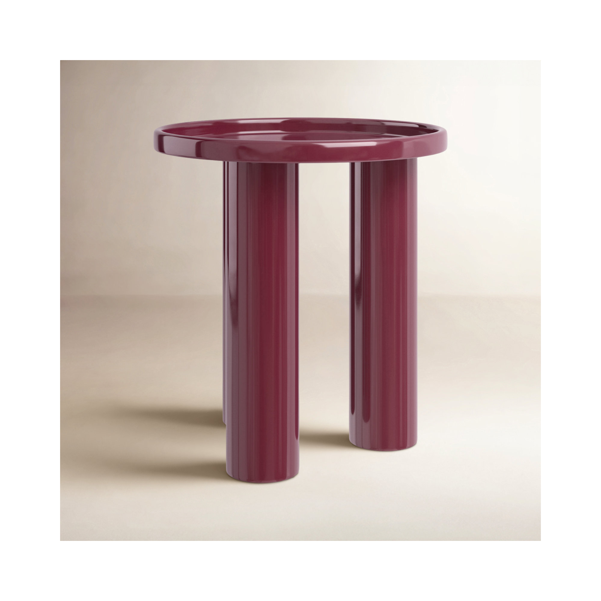 Isthia End Table, Plum