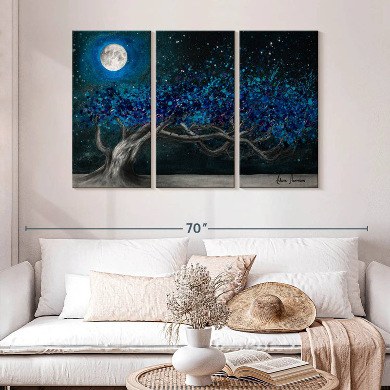 Alvord Glowing Midnight Tree, 32" H x 50" W