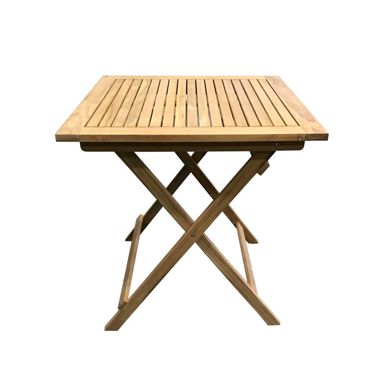 Hager 4 - Person Teak Wood Patio Dining Set with Square Table