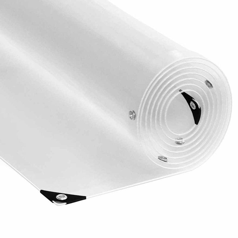 Vidaxl Couvre-plante pliable blanc en PVC 6,6 x 9,8 pi, L 118,1 po x P 78,7 po