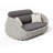 4-Person Outdoor Sofa Set with Arm Chairs, Woven Rope Design & Faux Marble Coffee Table, Waterproof Patio Seating Group-2069905450-2069905444