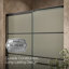 Elate Tall Sliding Shower Door, 75-1/2-In H X 56-1/4 - 59-5/8-In W, With Heavy 5/16-In Thick Crystal Clear Glass With Rectangular Grille Pattern-1011995028