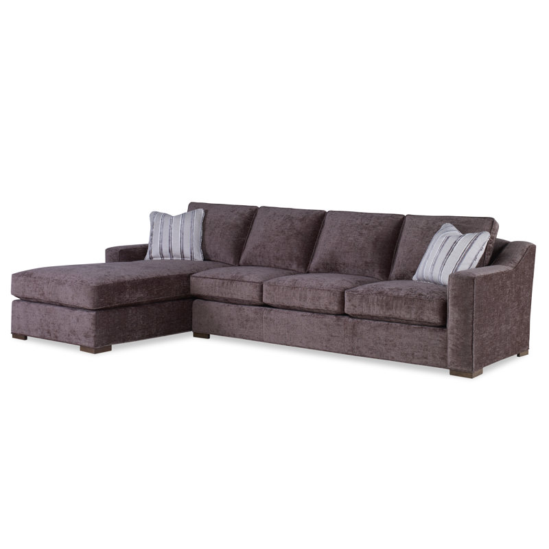 Armanti Chaise Sectional, Right Hand Facing, Tribeca, Charcoal Polyester 71608L84
