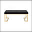 Banc en tissu noir