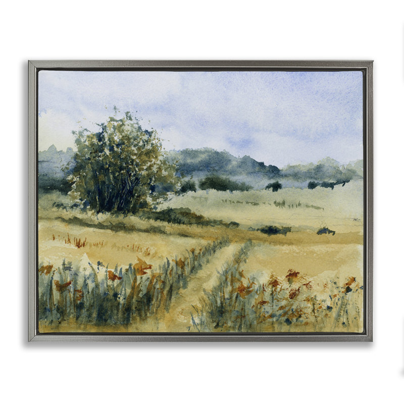  Art mural sur toile "Heart of the Country" par Lanie Loreth, H 25 po x l 31 po, Cadre flottant gris lustré
