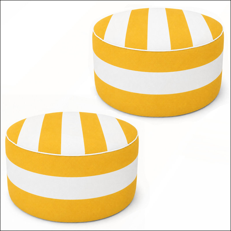 Ensemble de 2 repose-pieds gonflables d'extérieur avec tissu résistant à la décoloration, portable et durable pour une utilisation en terrasse, au jardin et à l'intérieur