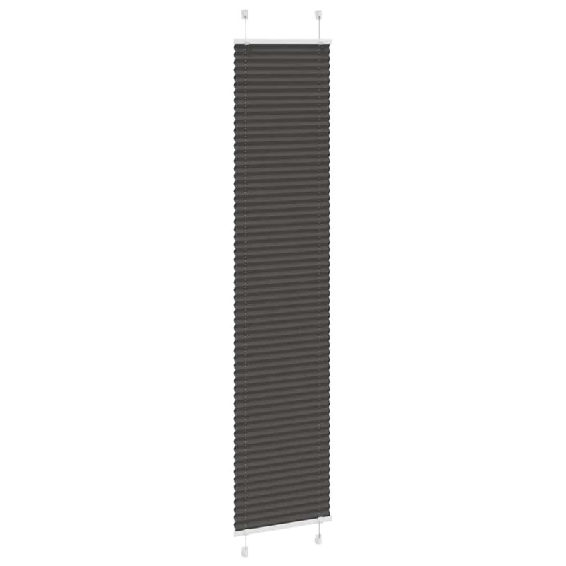 Room Darkening Pleated Shade, Black, 45cmW x 200cmL