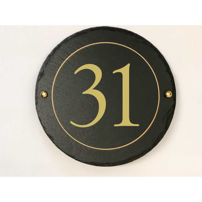 Easingwold 24cm H Stone House Number, 31