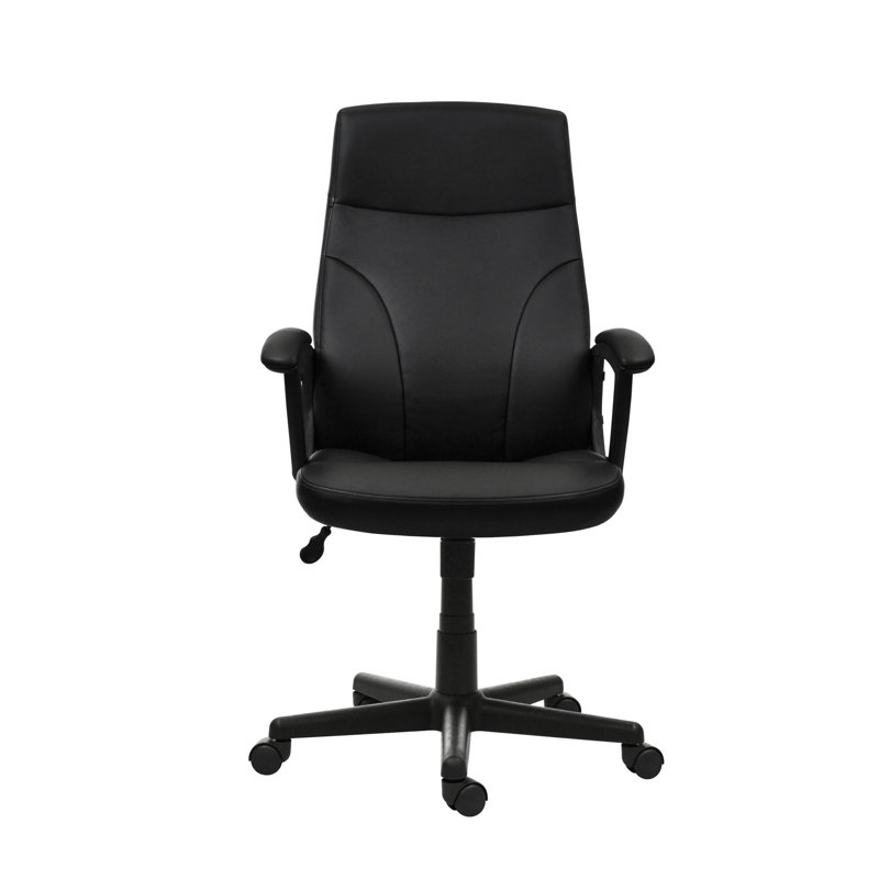 Fauteuil de direction à dossier moyen, noir