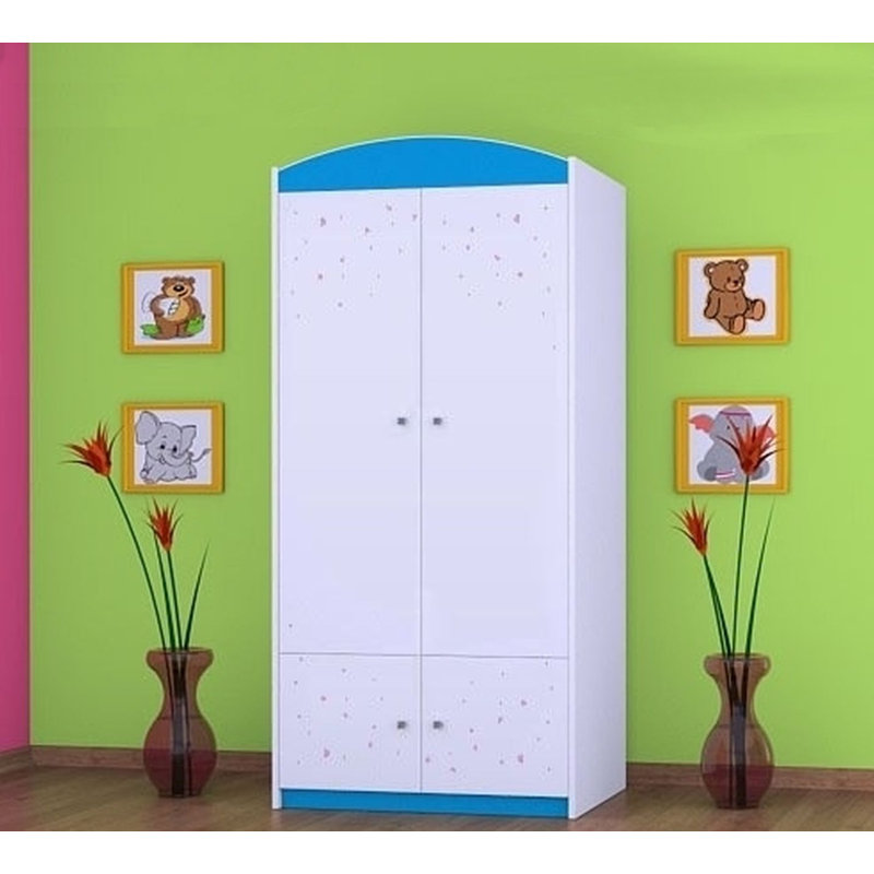 Hummel 2 Door Wardrobe, Blue
