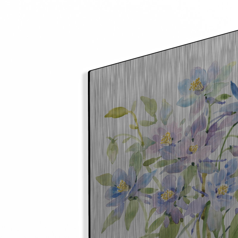 Art mural en métal «Columbine Spray II» par Tim O'Toole, H 24 po x l 16 po