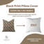 Housses de coussin en lin pur à motif de Fab Fabine, 20 x 20 pouces - Rohini-97419764