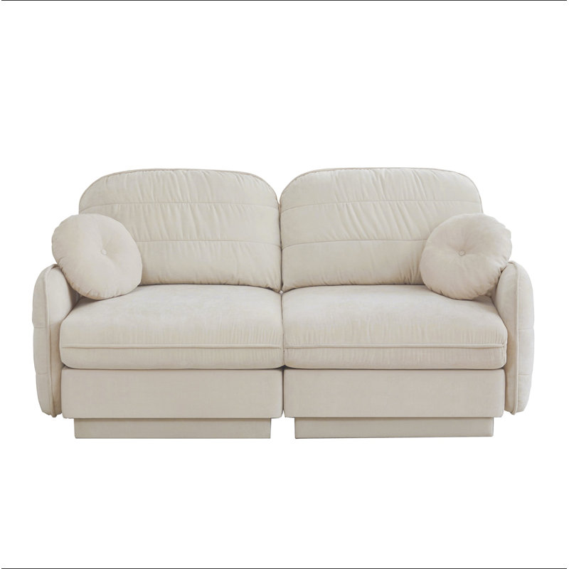Canapé Chenille Cloud, Chenille blanche