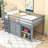 Twin Loft Bed With Cabinet, Drawer, Shelf And Desk-1661572970