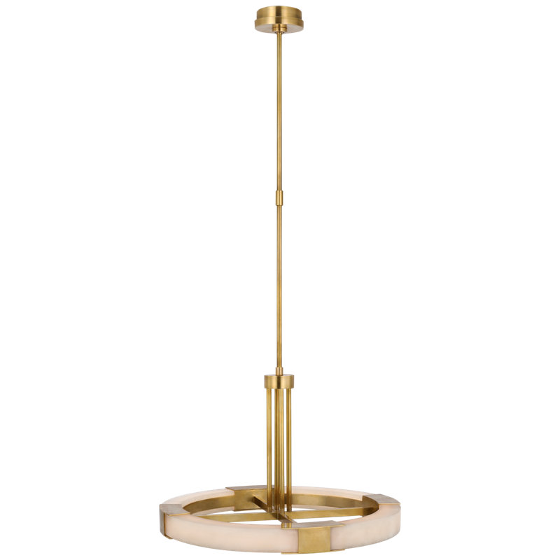 Covet 8 - Light LED Chandelier, Antique-Burnished Brass
