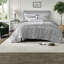 Ensembles de literie en microfibre douce simple simple TG, style maison métallique moderne