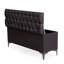 Banc de rangement à couvercle rabattable rembourré-2043638542