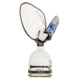 Handcrafted Glass and Stone Decorative Bottles