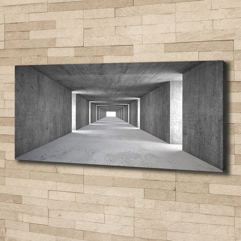 Concrete Tunnel - Print, Canvas, 50cm H x 125cm W x 2cm D