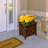 Calista 15.5" Lattice Design Planter Box - 16.5” Tall Square Decorative Outdoor Flower or Plant Pot-501048194-471666564