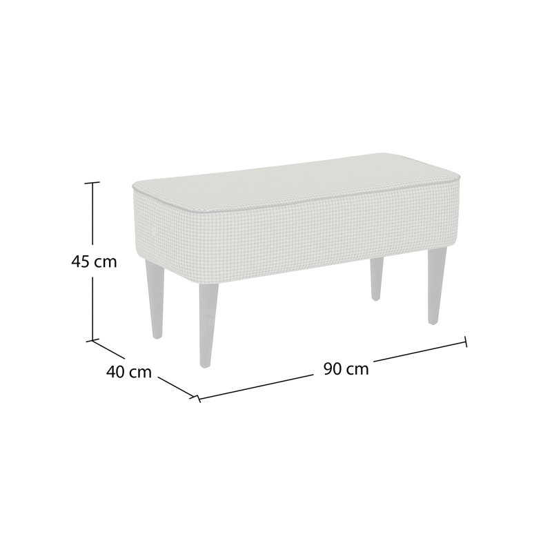 Pastel Upholstered Bench