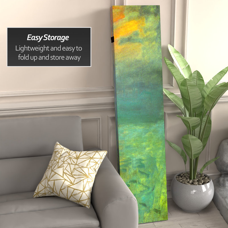 Monet Impressionist Art Canvas Room Divider, 71" H x 63" W x 1" D