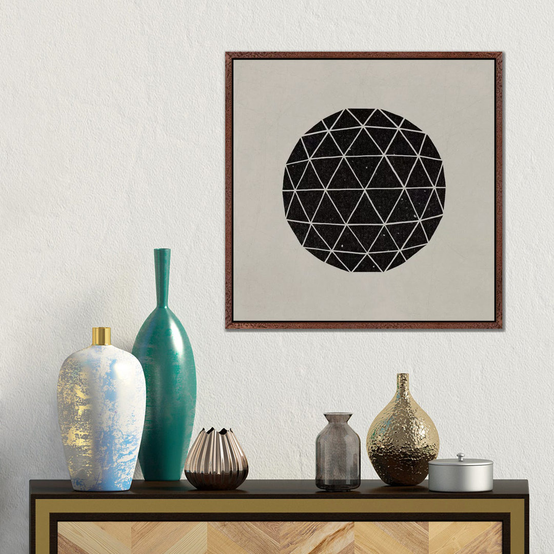 Dark Geodesic von Terry Fan - Galerie-verpackte Leinwand Giclée