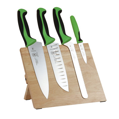 Mercer Cutlery 5 Piece High Carbon Stainless Steel Knife Block Set
