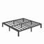 Structure de lit plateforme en métal H 12 po, aucun besoin de sommier-229010872-218868641