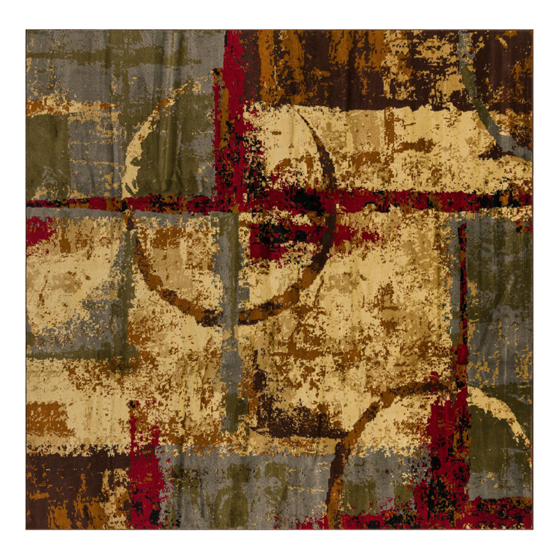 Adetomiwa Geometric Indoor Rug, Square 10'
