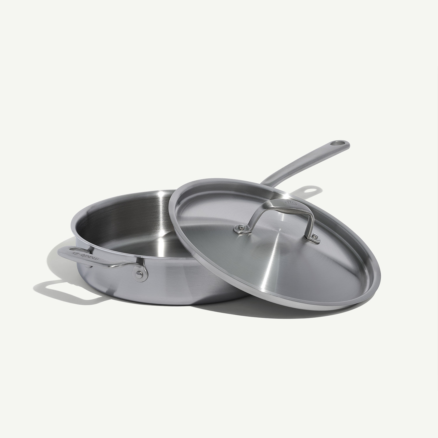 3.5qt Stainless Steel Sauté Pan with Lid