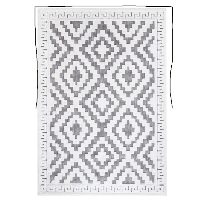 Geometric Area Rug, Rectangle 200 x 290 cm
