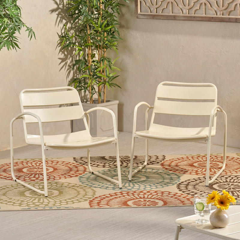 Patio Chair, Matte White