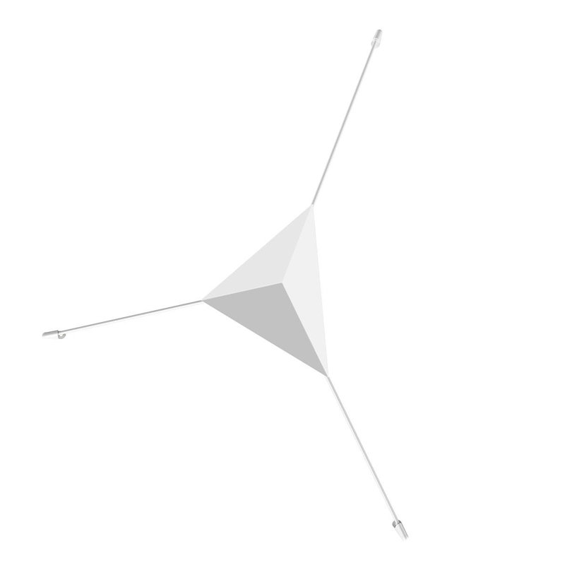 Plafonnier encastré à intensité variable à 1 lumière Abstract ™, Blanc satiné, Grand
