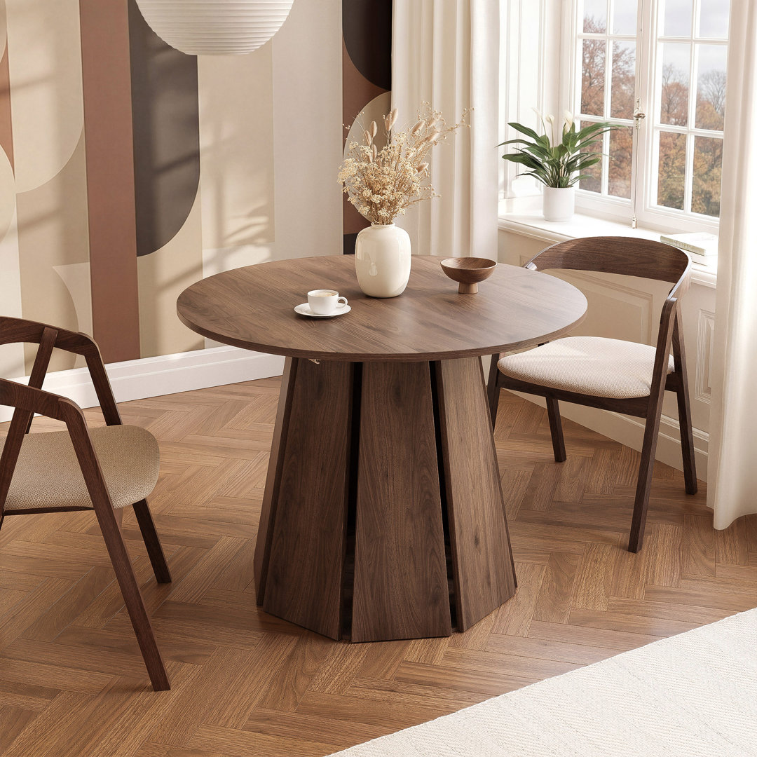 Extendable Round Dining Table